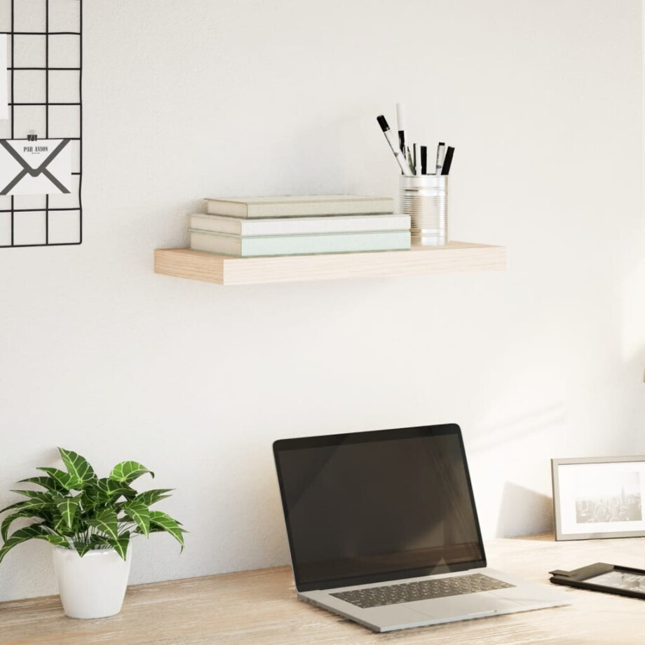 vidaXL Wandschap 50x23,5x4 cm bewerkt hout afbeelding 1