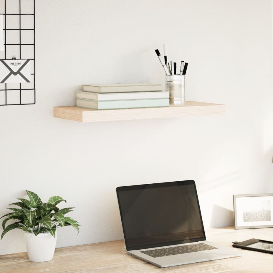 vidaXL Wandschap 60x23,5x4 cm bewerkt hout vidaXL Wandschap 60x23,5x4 cm bewerkt hout afbeelding 1