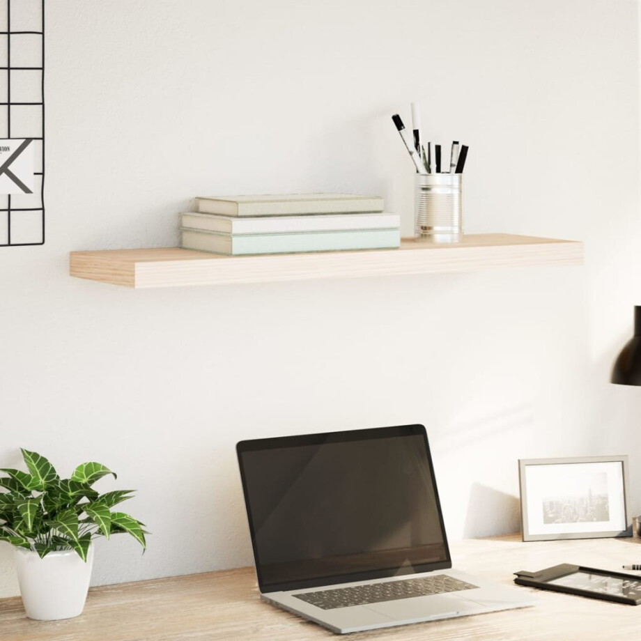 vidaXL Wandschap 80x23,5x4 cm bewerkt hout afbeelding 1