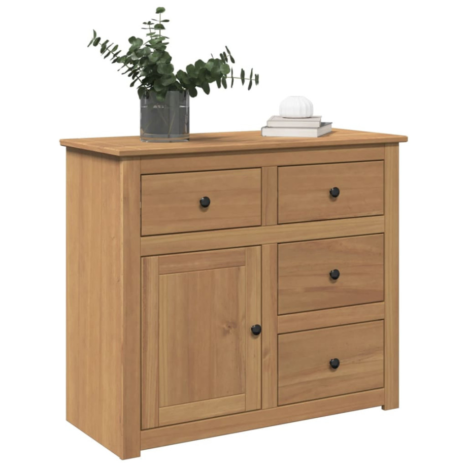 vidaXL Dressoir met lades PANAMA 93x40x80 cm massief grenenhout vidaXL Dressoir met lades PANAMA 93x40x80 cm massief grenenhout afbeelding 1
