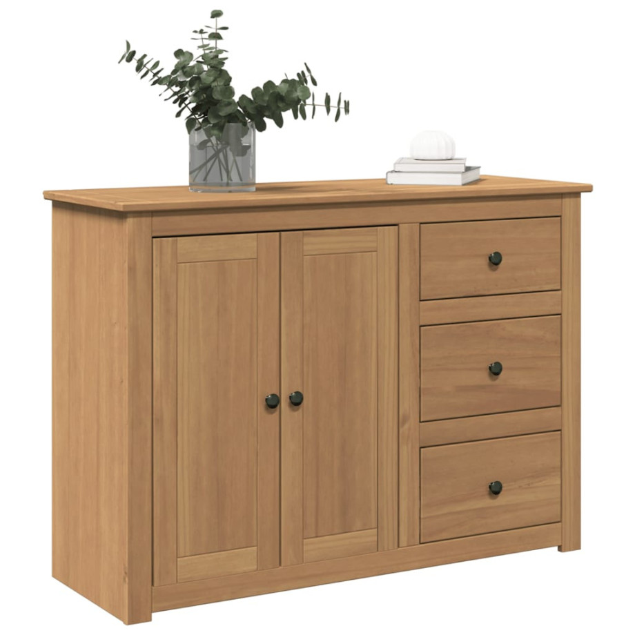 vidaXL Dressoir met lades PANAMA 112x40x80 cm massief grenenhout vidaXL Dressoir met lades PANAMA 112x40x80 cm massief grenenhout afbeelding 1
