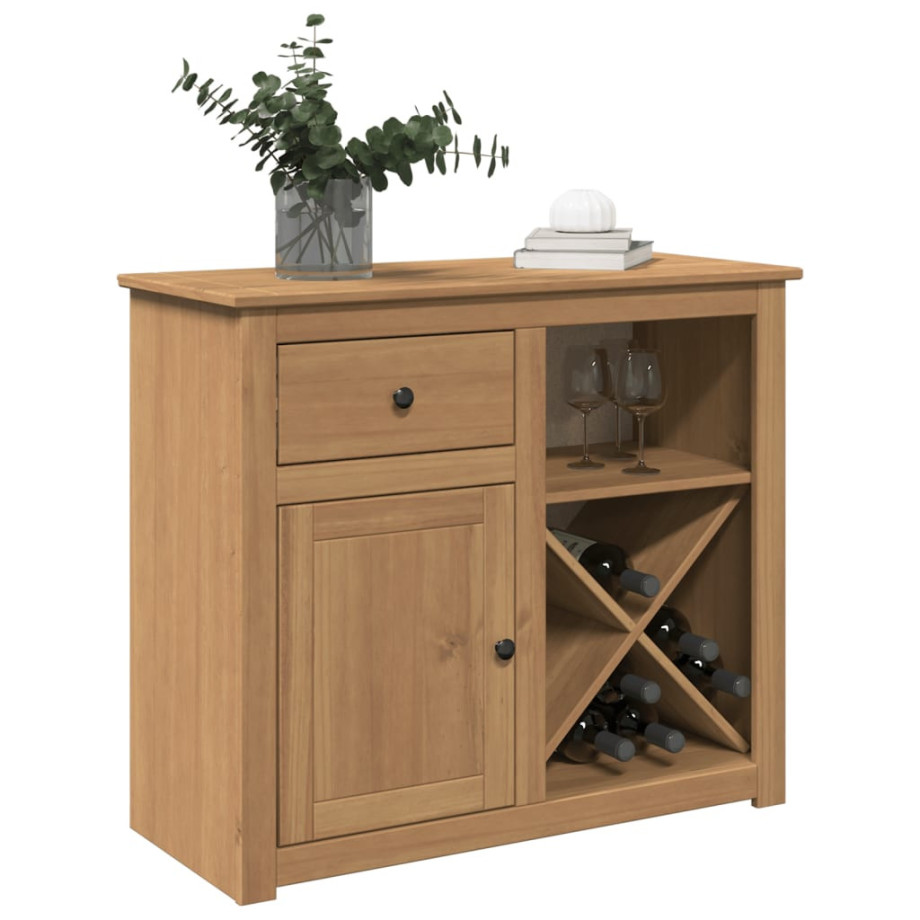 vidaXL Dressoir met lade PANAMA 93x40x80 cm massief grenenhout vidaXL Dressoir met lade PANAMA 93x40x80 cm massief grenenhout afbeelding 1