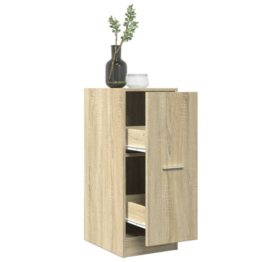 vidaXL Apothekerskast 30x41x77,5 cm bewerkt hout sonoma eikenkleurig afbeelding 1