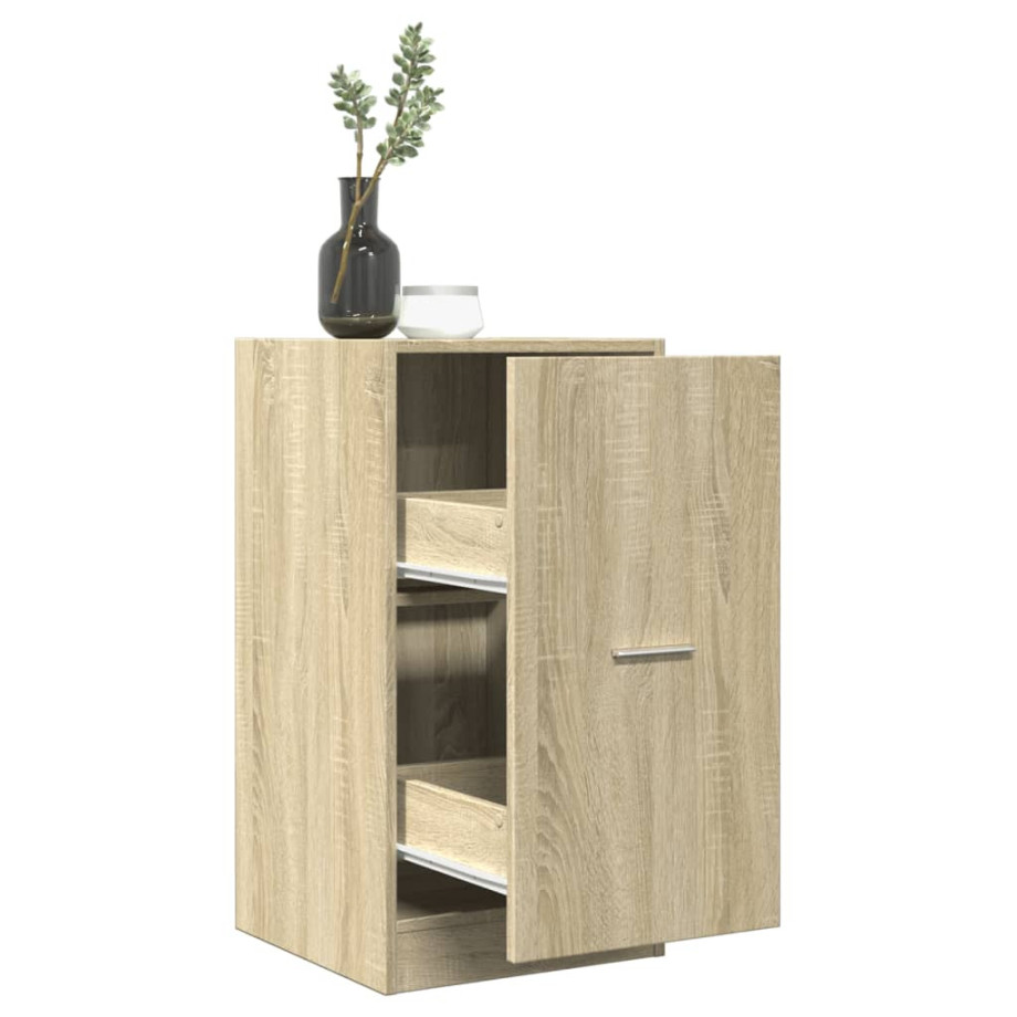 vidaXL Apothekerskast 40x41x77,5 cm bewerkt hout sonoma eikenkleurig afbeelding 1