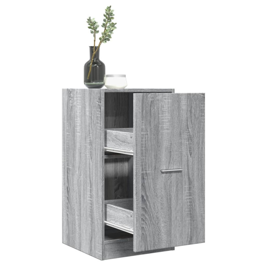 vidaXL Apothekerskast 40x41x77,5 cm bewerkt hout grijs sonoma eiken afbeelding 1