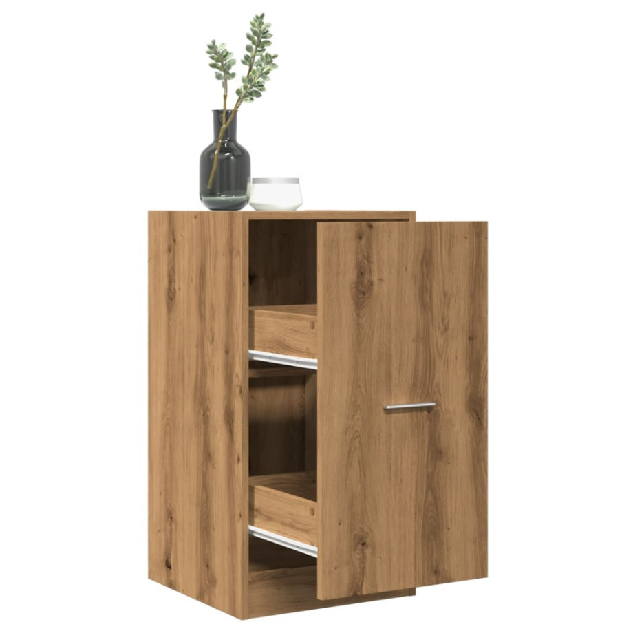 vidaXL Apothekerskast 40x41x77,5 cm bewerkt hout artisanaal eikenkleur afbeelding 1