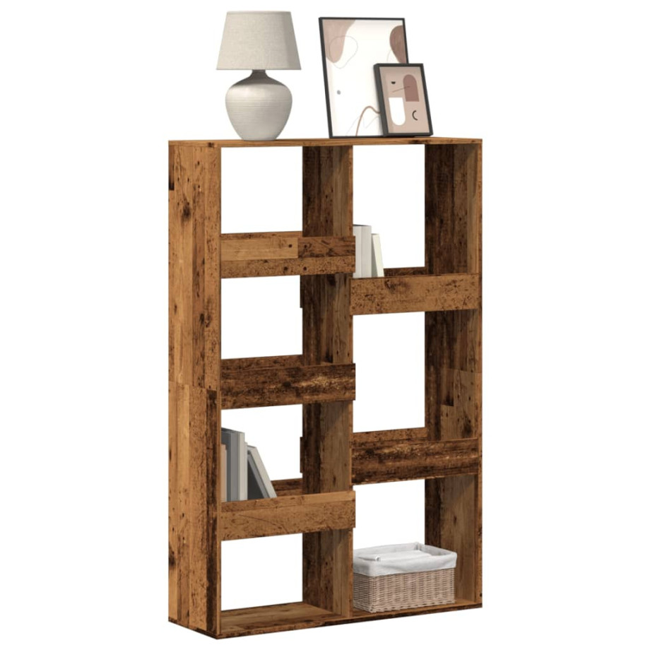 vidaXL Boekenkast 100x33x155,5 cm bewerkt hout oud houtkleurig afbeelding 1