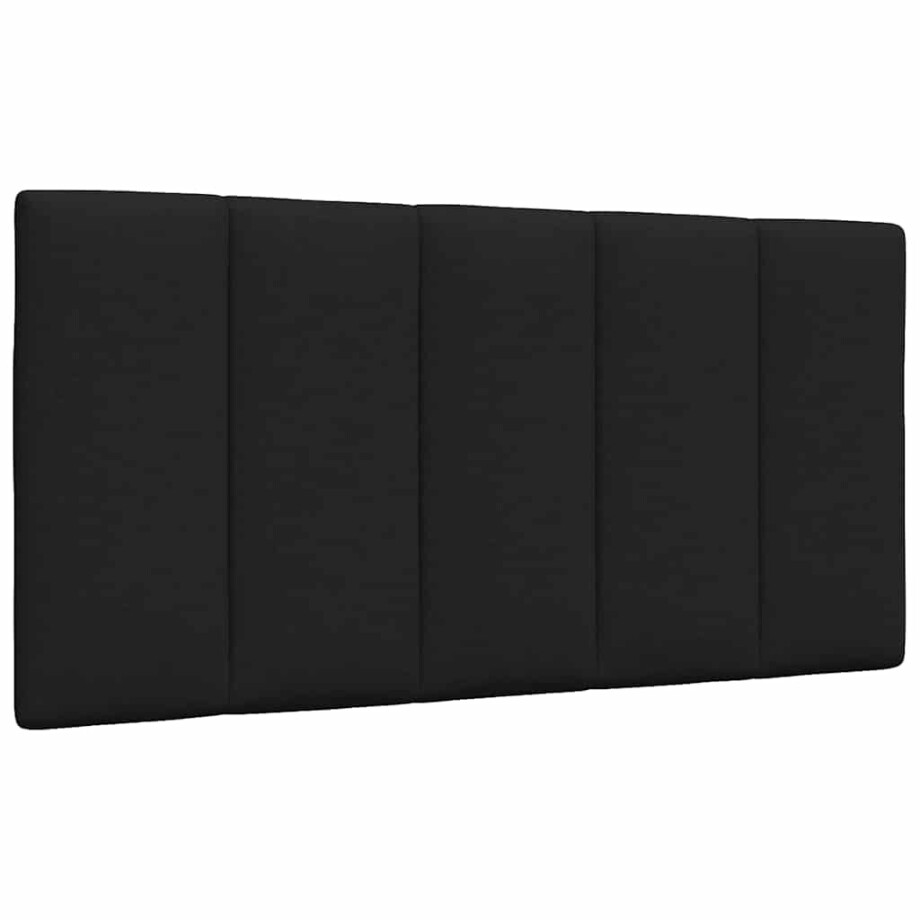 vidaXL Hoofdbordkussen "Hanko" 100 cm stof zwart afbeelding 1