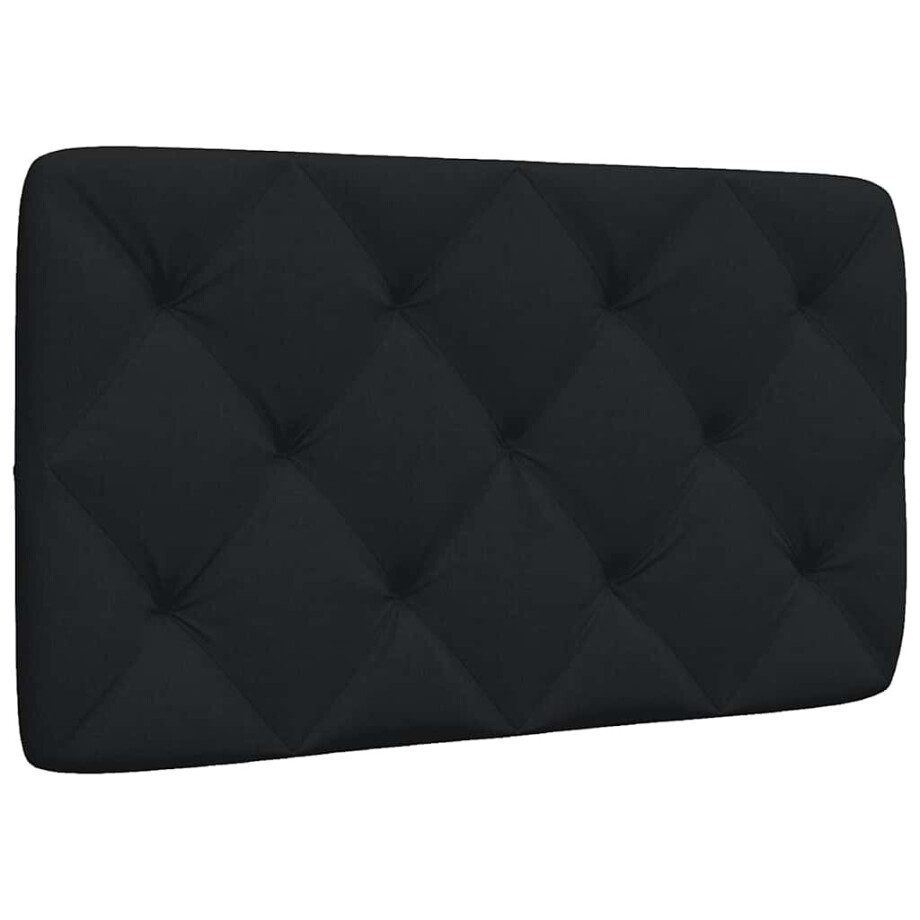 vidaXL Hoofdbordkussen 80 cm stof zwart afbeelding 1
