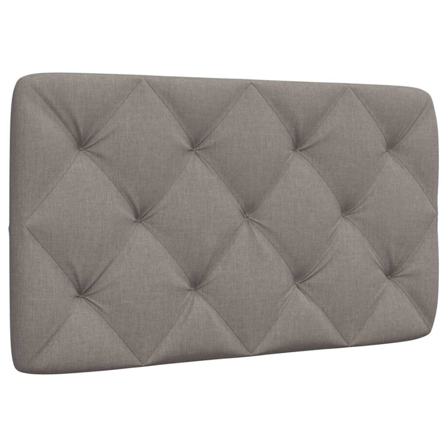 vidaXL Hoofdbordkussen 80 cm stof taupe afbeelding 1