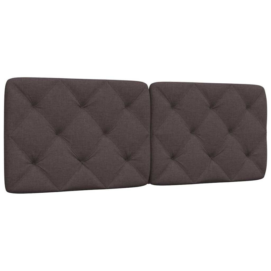 vidaXL Hoofdbordkussen 140 cm stof donkerbruin vidaXL Hoofdbordkussen 140 cm stof donkerbruin afbeelding 1