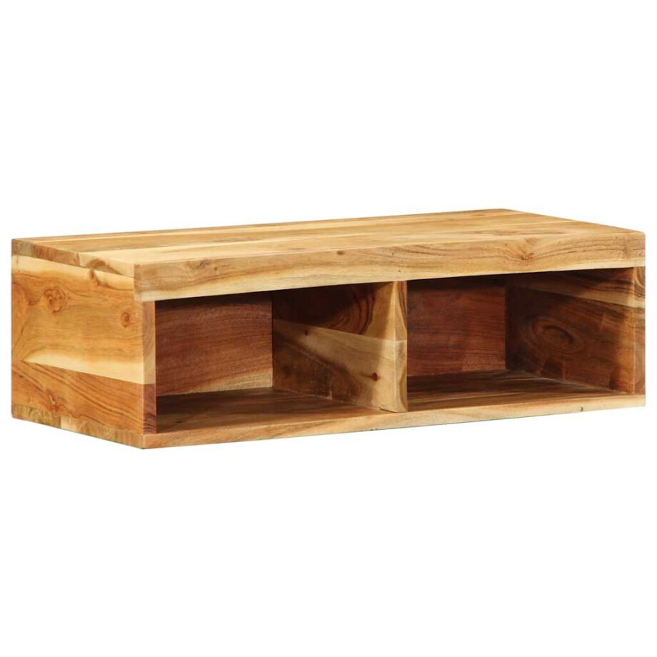 vidaXL Tv-meubel wandmontage 60x30x19 cm massief acaciahout vidaXL Tv-meubel wandmontage 60x30x19 cm massief acaciahout afbeelding 1