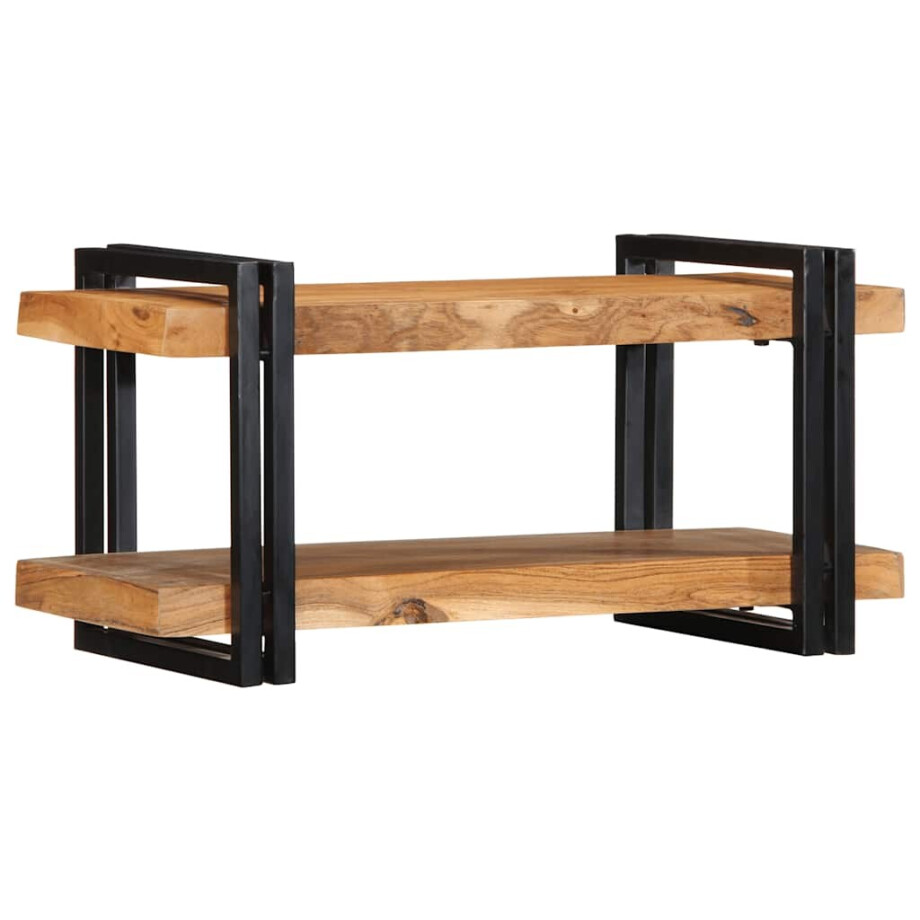 vidaXL Wandschap 70x33x35 cm massief acaciahout afbeelding 1