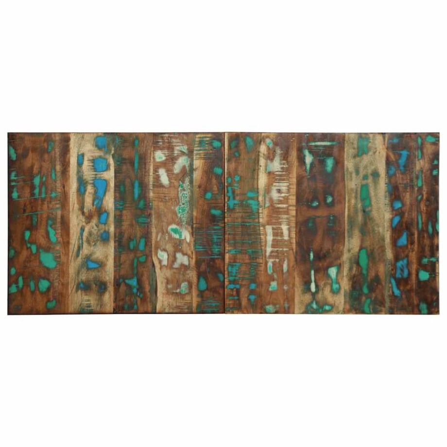 vidaXL Hoofdbord 120 cm massief gerecycled hout meerkleurig afbeelding 1