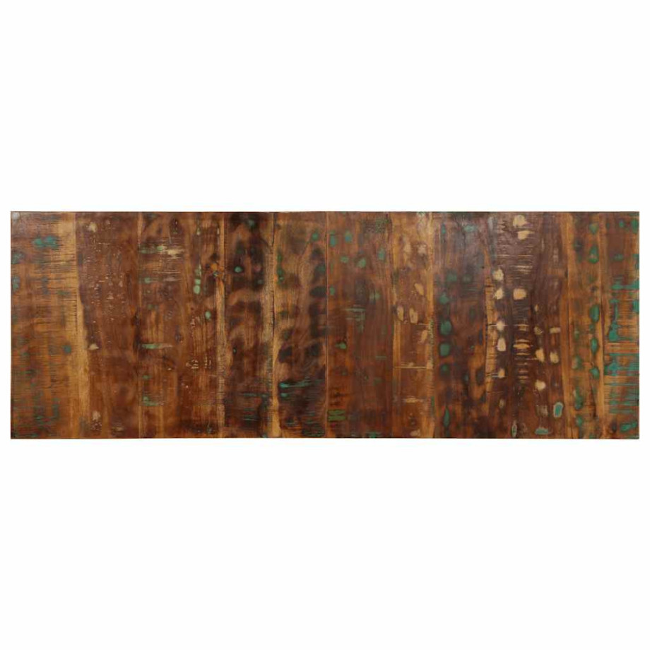 vidaXL Hoofdbord 140 cm massief gerecycled hout meerkleurig afbeelding 1