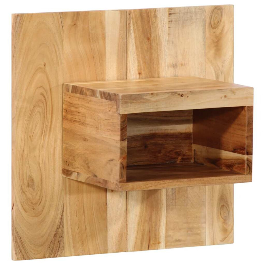 vidaXL Nachtkastje 50x27x50 cm massief acaciahout afbeelding 1
