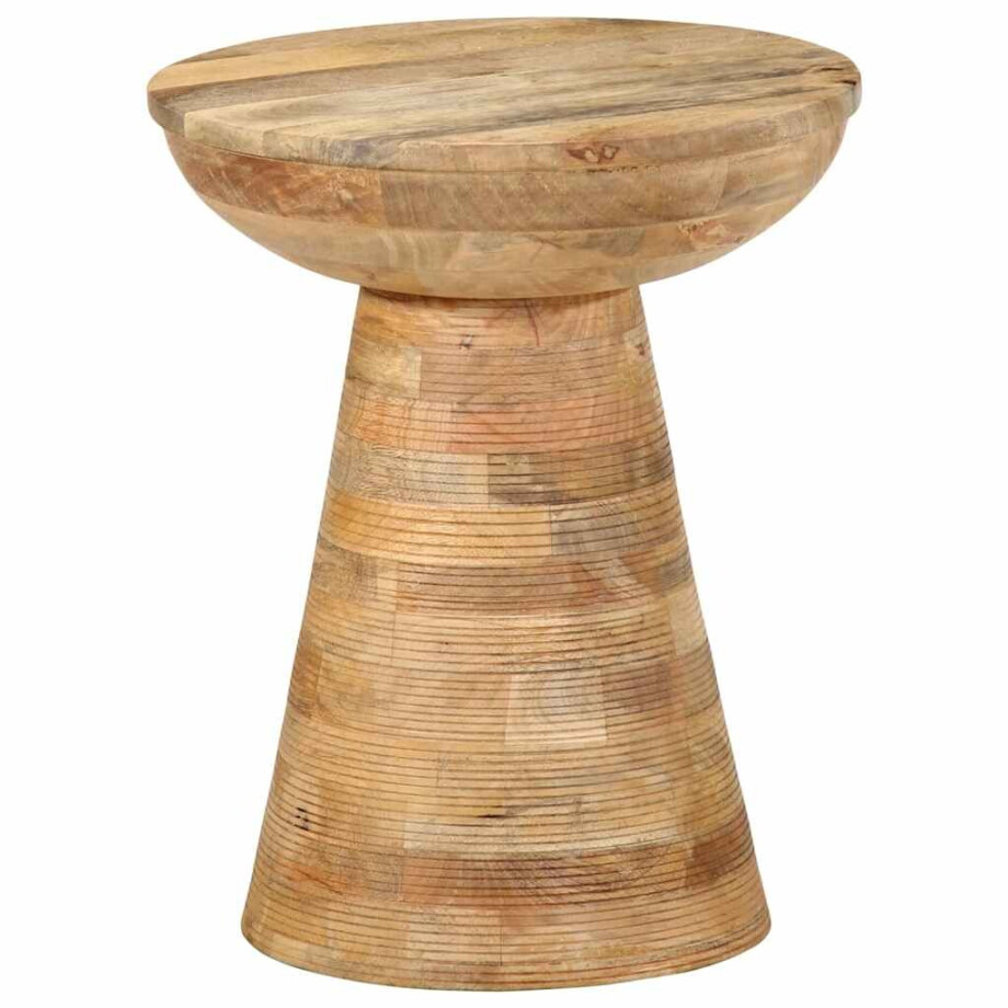 vidaXL Bijzettafel Ø37x45 cm massief mangohout vidaXL Bijzettafel Ø37x45 cm massief mangohout afbeelding 1
