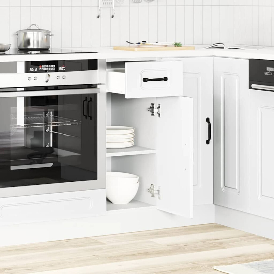 vidaXL Onderkast Kalmar bewerkt hout wit vidaXL Onderkast Kalmar bewerkt hout wit afbeelding 1