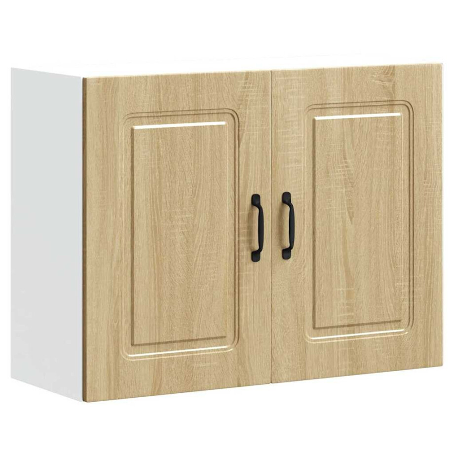 vidaXL Keukenwandkast Kalmar bewerkt hout sonoma eikenkleurig vidaXL Keukenwandkast Kalmar bewerkt hout sonoma eikenkleurig afbeelding 1
