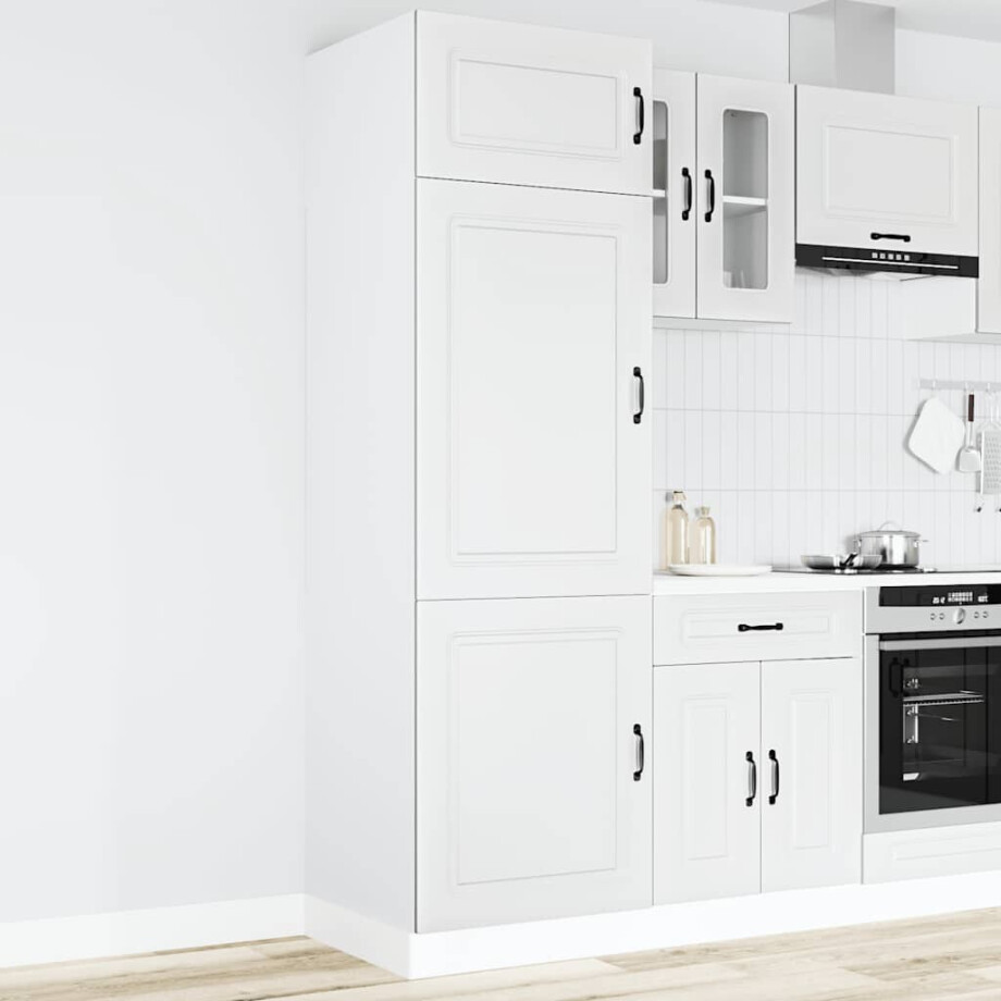 vidaXL Keukenkast Kalmar bewerkt hout wit afbeelding 1