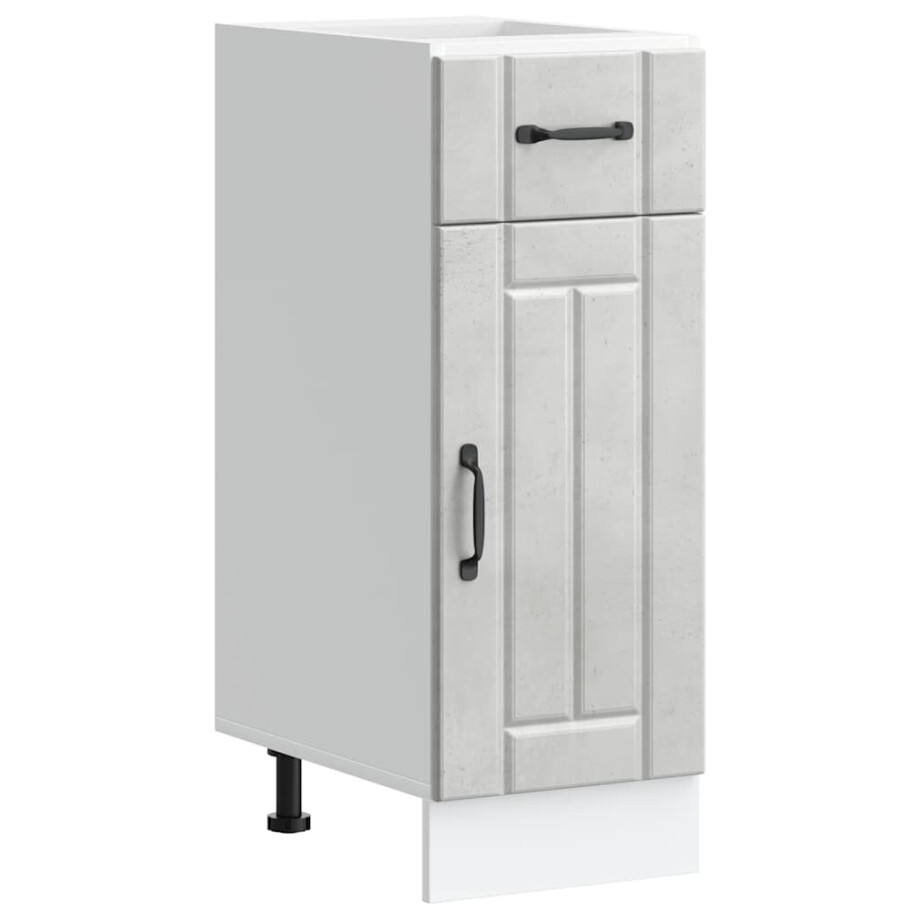 vidaXL Onderkast Lucca bewerkt hout betongrijs afbeelding 1