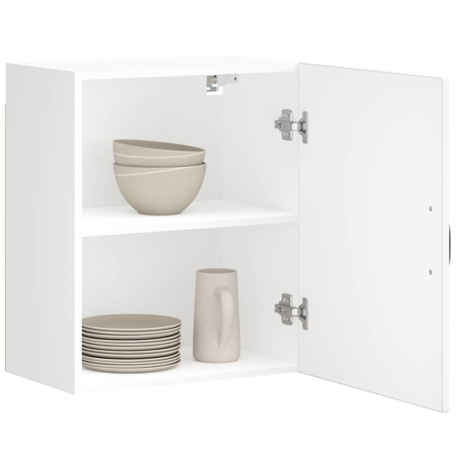 vidaXL Keukenwandkasten 2 st Lucca wit bewerkt hout afbeelding 1