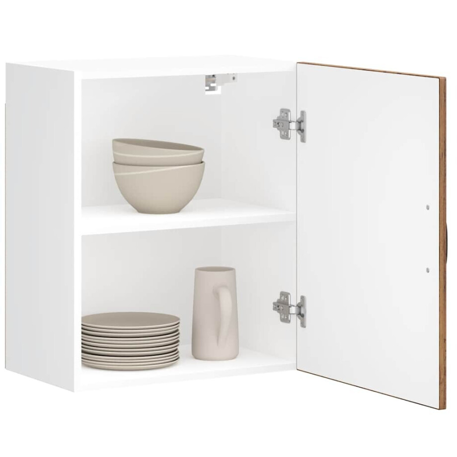 vidaXL Keukenwandkasten 2 st Lucca oud houtkleurig bewerkt hout vidaXL Keukenwandkasten 2 st Lucca oud houtkleurig bewerkt hout afbeelding 1