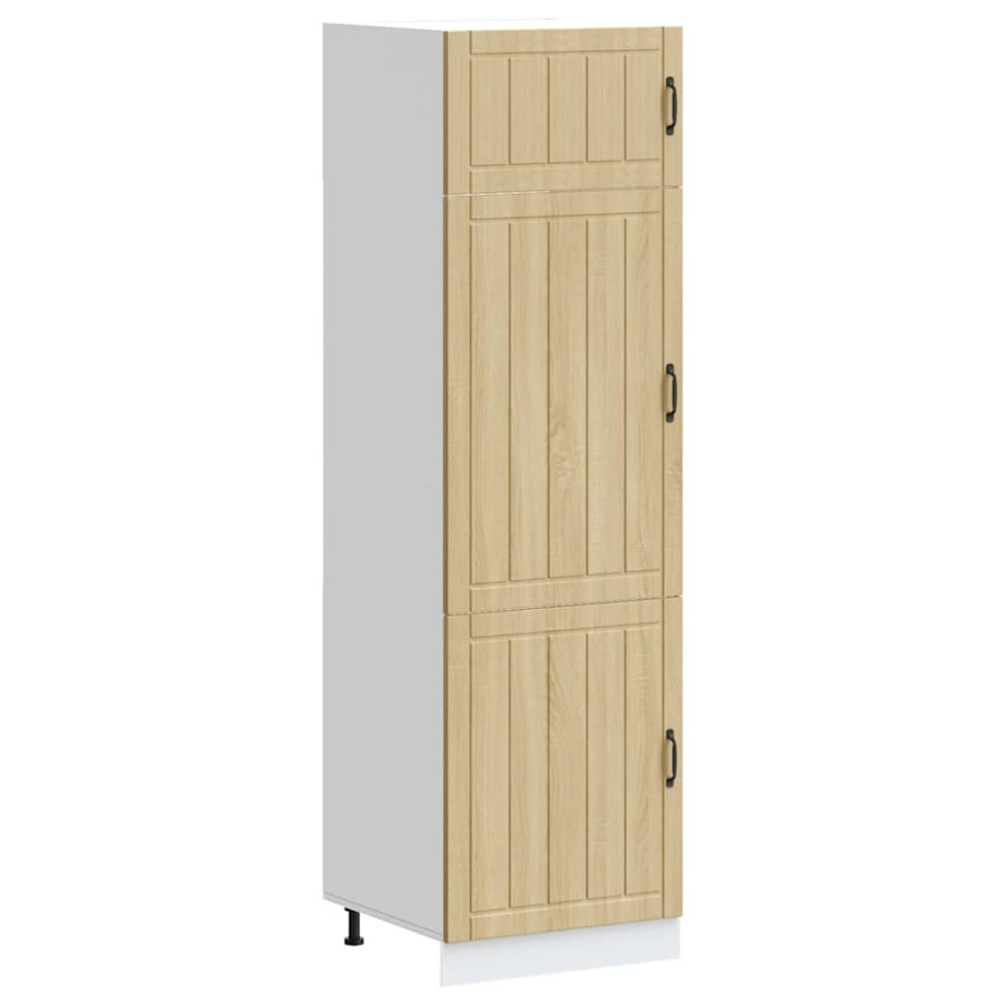 vidaXL Keukenkast Lucca bewerkt hout sonoma eikenkleurig vidaXL Keukenkast Lucca bewerkt hout sonoma eikenkleurig afbeelding 1