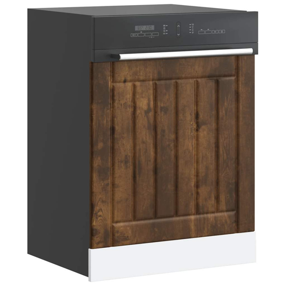 vidaXL Vaatwaspaneel Lucca bewerkt hout gerookt eikenkleurig vidaXL Vaatwaspaneel Lucca bewerkt hout gerookt eikenkleurig afbeelding 1