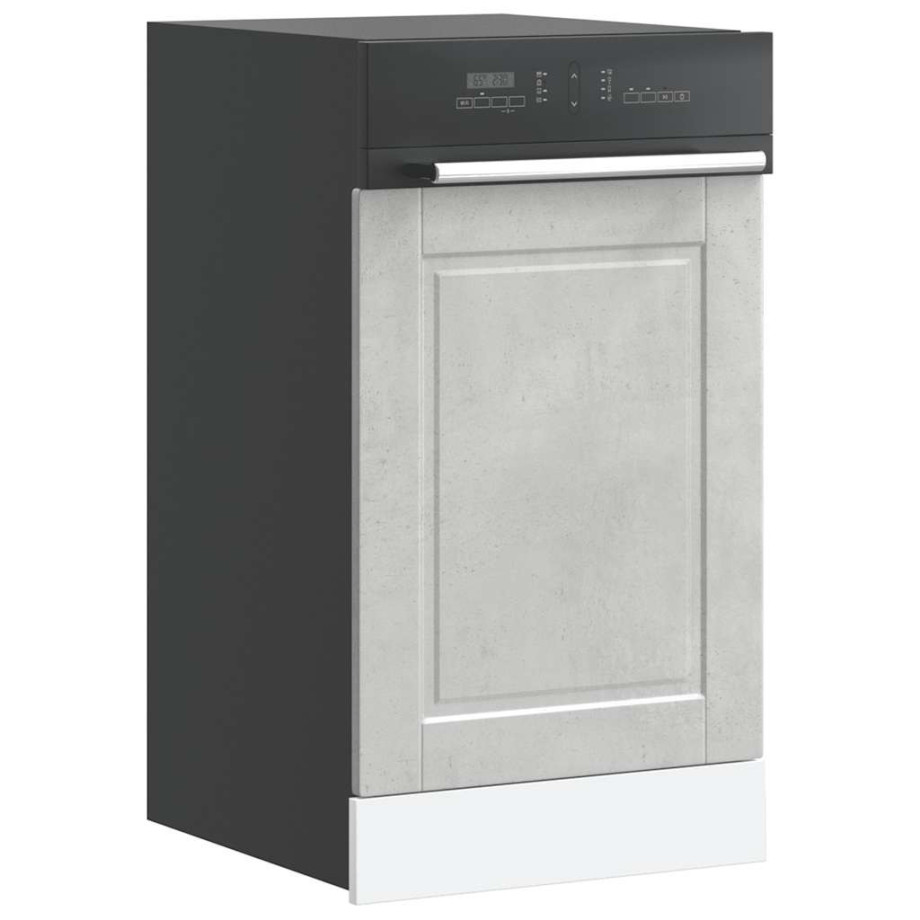 vidaXL Vaatwaspaneel Porto 45x1,5x57 cm bewerkt hout betongrijs afbeelding 1