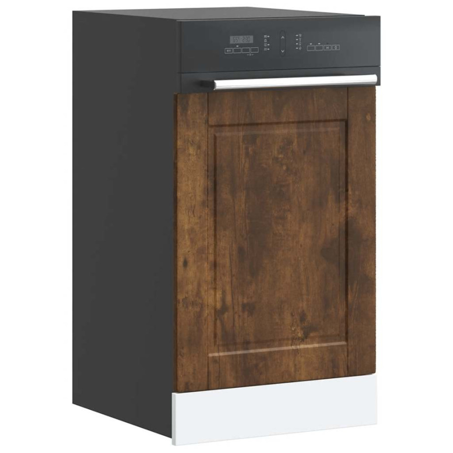 vidaXL Vaatwaspaneel Porto 45x1,5x57 cm bewerkt hout gerookt eiken afbeelding 1