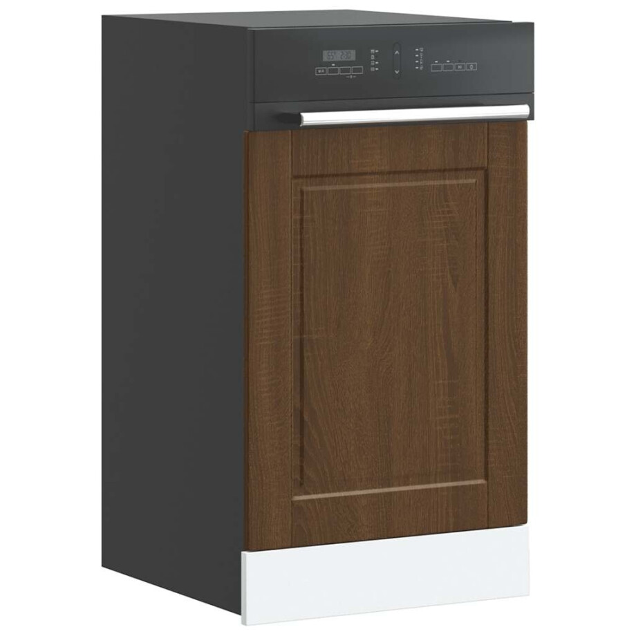vidaXL Vaatwaspaneel Porto 45x1,5x57 cm bewerkt hout bruin eikenkleur vidaXL Vaatwaspaneel Porto 45x1,5x57 cm bewerkt hout bruin eikenkleur afbeelding 1