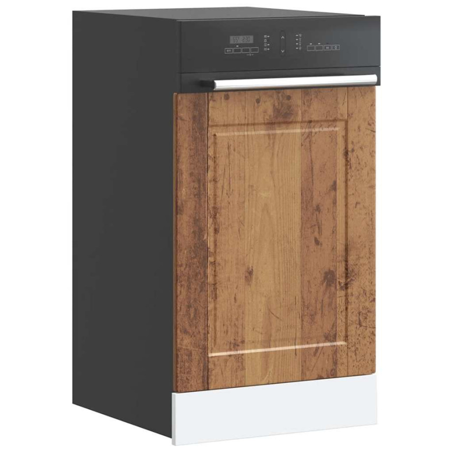 vidaXL Vaatwaspaneel Porto 45x1,5x57 cm bewerkt hout oud houtkleurig afbeelding 1