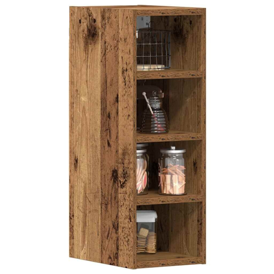 vidaXL Bovenkast Riga 20x29,5x60 cm bewerkt hout oud houtkleurig vidaXL Bovenkast Riga 20x29,5x60 cm bewerkt hout oud houtkleurig afbeelding 1