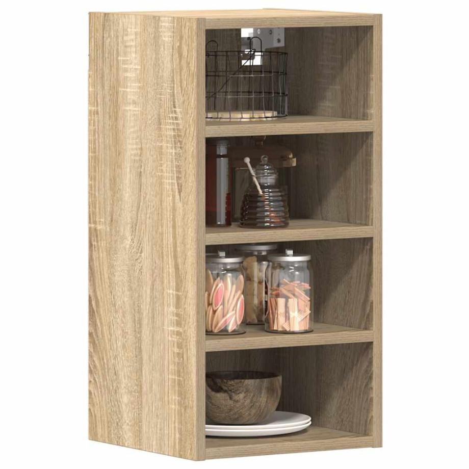 vidaXL Hangkast 30x29,5x60 cm bewerkt hout sonoma eikenkleurig afbeelding 1