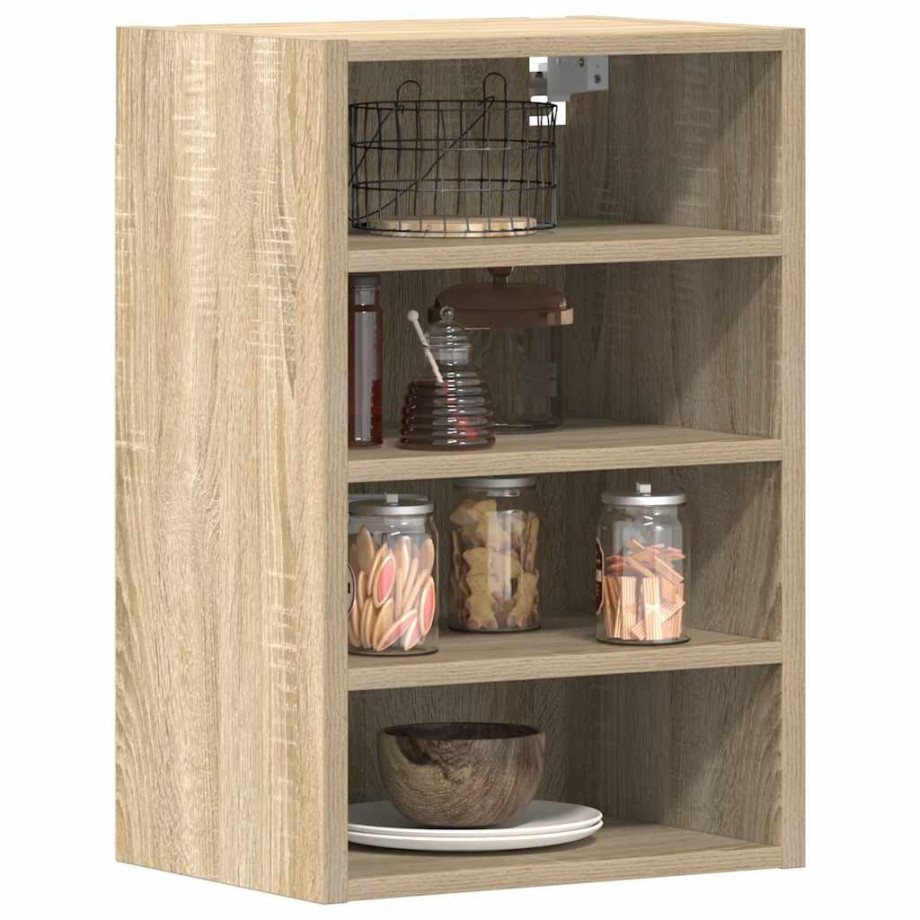 vidaXL Hangkast 40x29,5x60 cm bewerkt hout sonoma eikenkleurig afbeelding 1