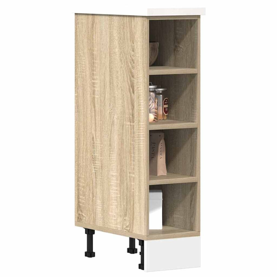 vidaXL Onderkast 20x44,5x81,5 cm bewerkt hout sonoma eikenkleurig vidaXL Onderkast 20x44,5x81,5 cm bewerkt hout sonoma eikenkleurig afbeelding 1