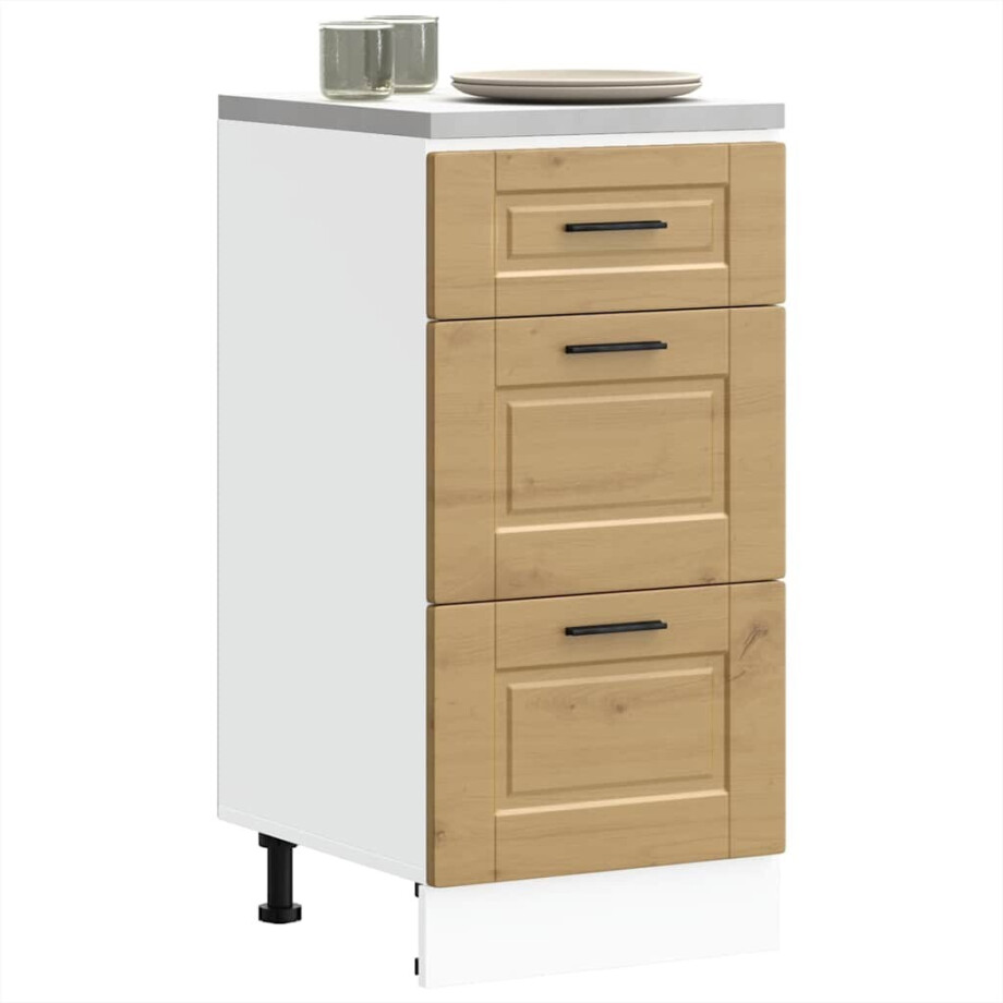 vidaXL Onderkast Porto bewerkt hout artisanaal eikenkleur afbeelding 1