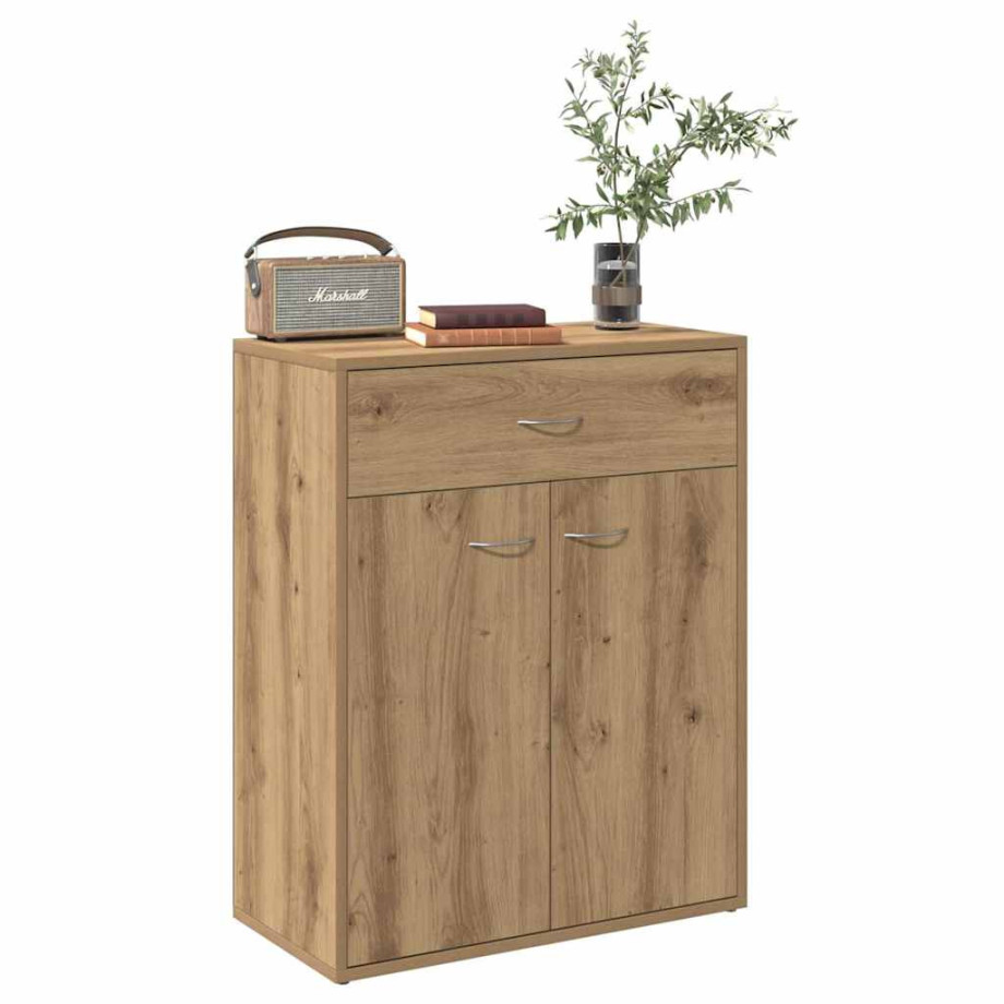 vidaXL Dressoir 60x30x75 cm bewerkt hout artisanaal eikenkleurig afbeelding 1