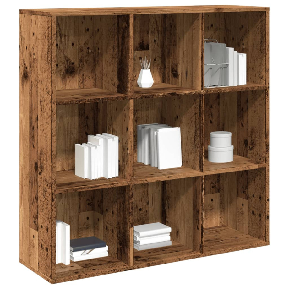 vidaXL Boekenkast 98x29x97,5 cm oud houtkleurig afbeelding 1