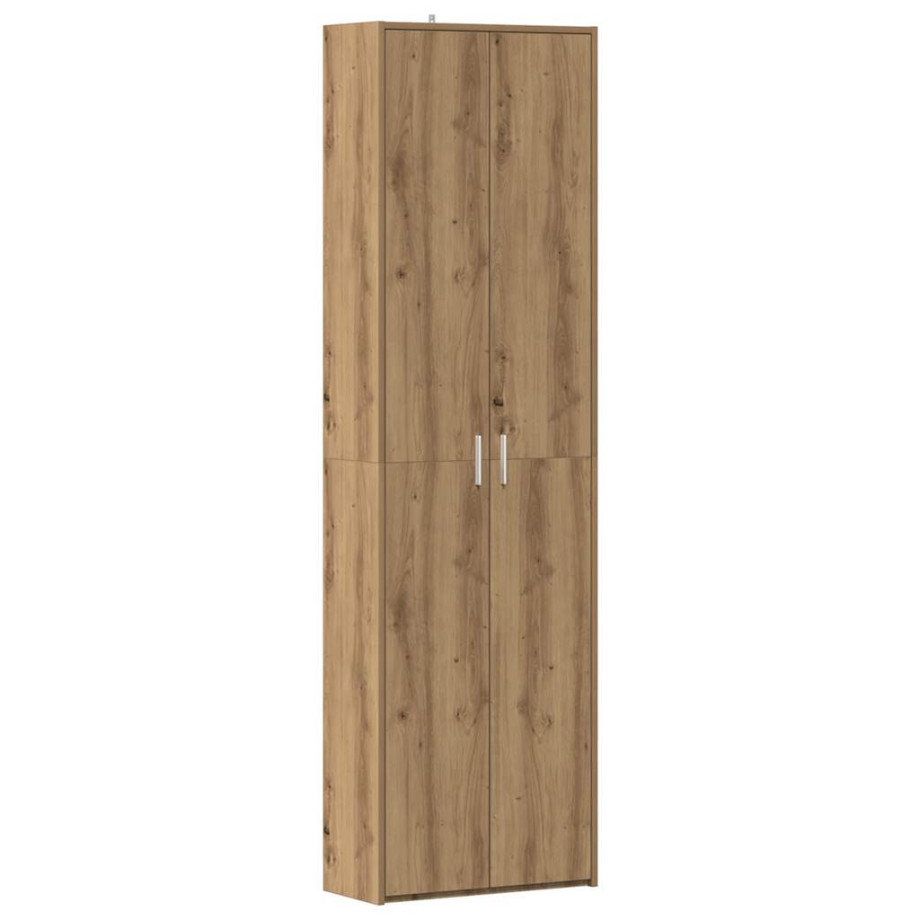 vidaXL Gangkast 55x25x189 cm bewerkt hout artisanaal eikenkleur afbeelding 1