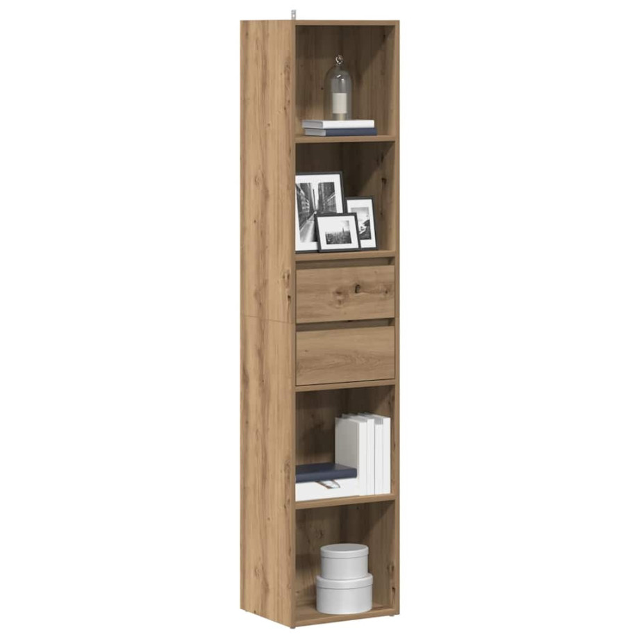 vidaXL Boekenkast 36x30x171 cm bewerkt hout artisanaal eikenkleur afbeelding 1