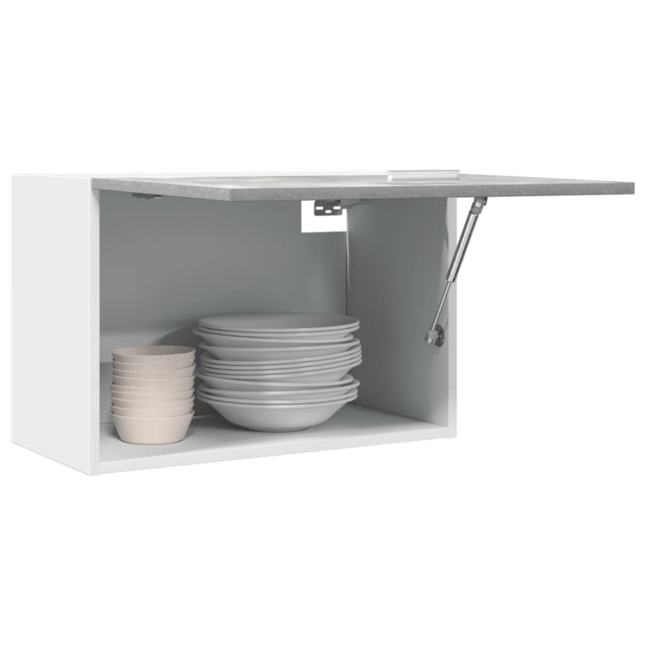 vidaXL Hangkast 60x31x40 cm spaanplaat betongrijs afbeelding 1