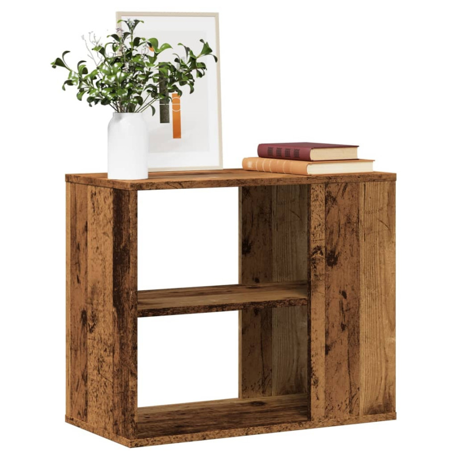 vidaXL Bijzetkast 60x30x50 cm bewerkt hout oud houtkleurig vidaXL Bijzetkast 60x30x50 cm bewerkt hout oud houtkleurig afbeelding 1