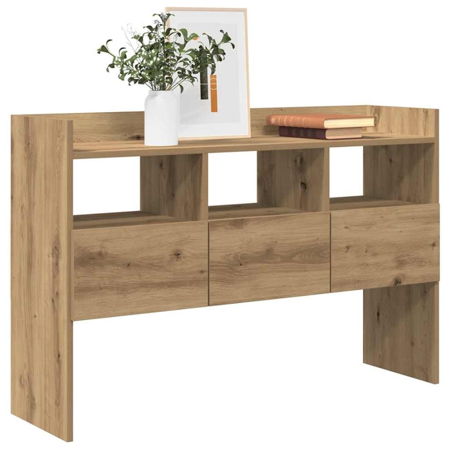 vidaXL Dressoir 105x30x70 cm bewerkt hout artisanaal eikenkleurig vidaXL Dressoir 105x30x70 cm bewerkt hout artisanaal eikenkleurig afbeelding 1