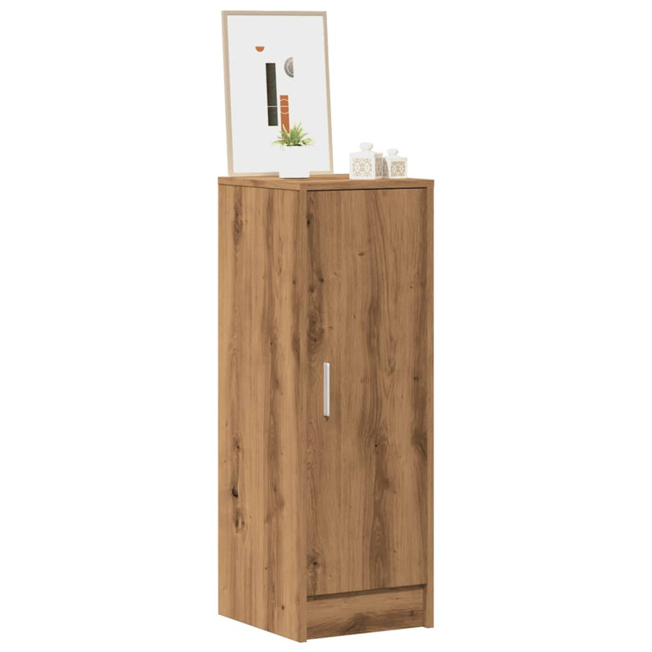 vidaXL Schoenenkast 32x35x92 cm bewerkt hout artisanaal eikenkleur vidaXL Schoenenkast 32x35x92 cm bewerkt hout artisanaal eikenkleur afbeelding 1
