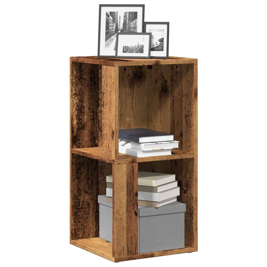 vidaXL Hoekkast 33x33x67 cm bewerkt hout oud houtkleurig vidaXL Hoekkast 33x33x67 cm bewerkt hout oud houtkleurig afbeelding 1