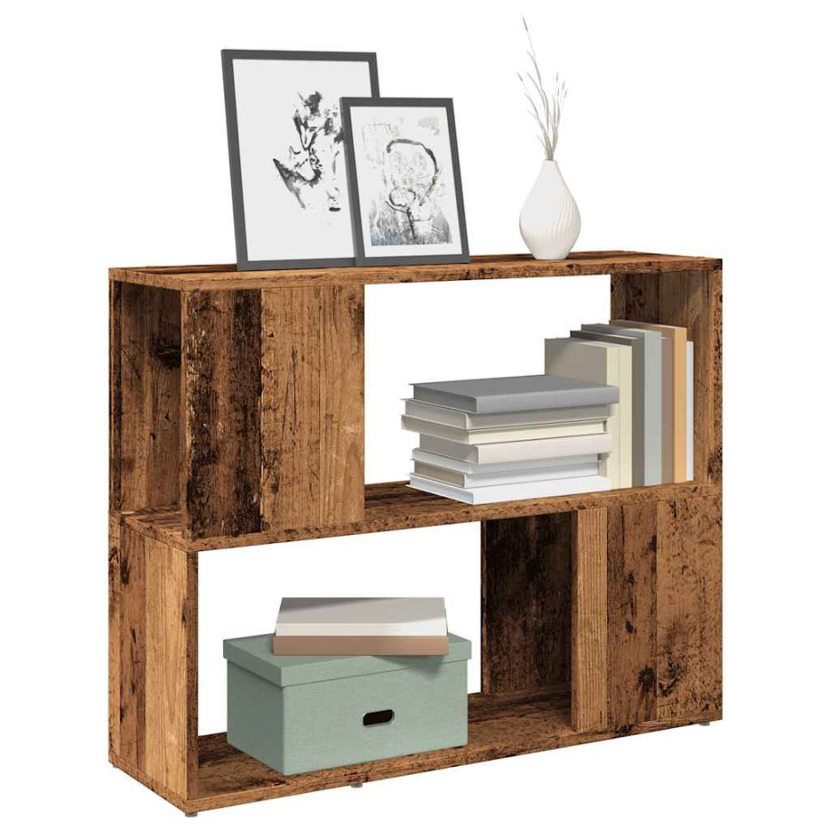 vidaXL Boekenkast/kamerscherm 80x24x63 cm oud houtkleurig afbeelding 1