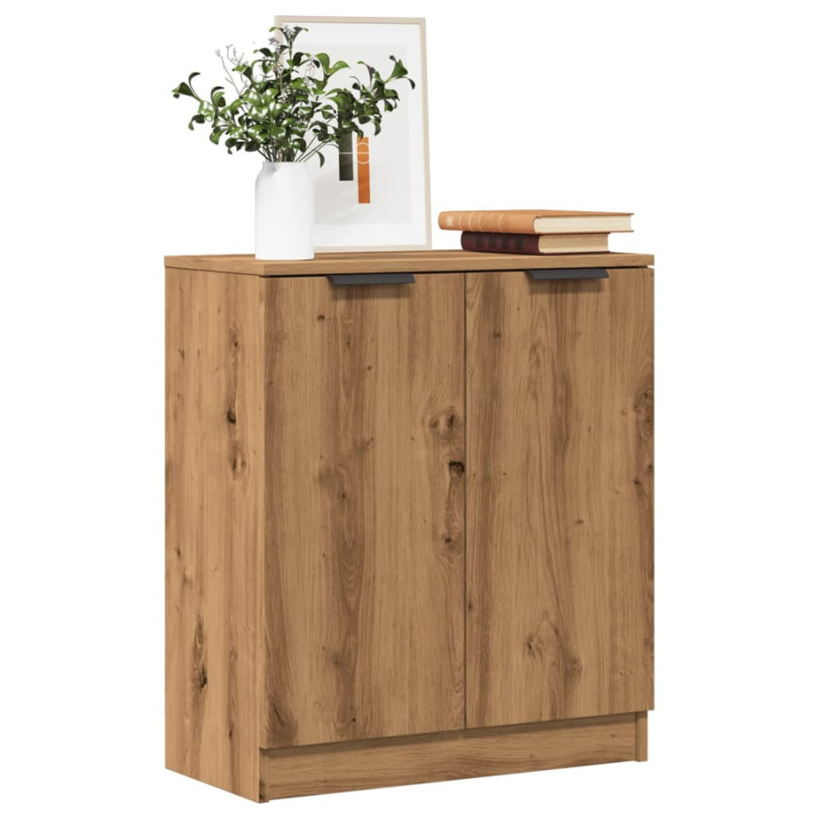 vidaXL Dressoir 60x30x70 cm bewerkt hout artisanaal eikenkleurig afbeelding 1