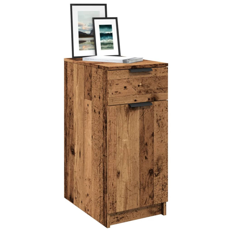 vidaXL Bureau 33x50x75 cm bewerkt hout oud houtkleurig afbeelding 1